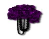 Purple roses with beads 