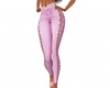 Side Stitched Jeans Pink