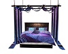 purple and blue bed