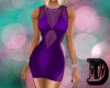 D Purple Sexy Dress