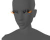 Orange Faux Lashes