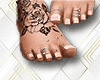 D| Foot + rings + tattoo