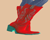 CowGirl Boots Red