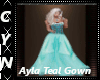 Ayla Teal Gown