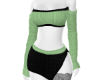 Black Green Outfit