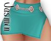 J. Chained Skirt Cyan
