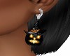 Ant. Black Pumpkin Earri