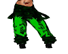 juggalo green pants -F
