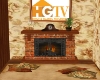 HGTV fireplace tv center