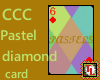 pastel diamond card