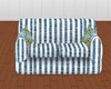 [1865]Blue Striped Couch