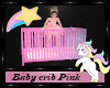 Baby Crib Pink + Action