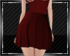 ~S~ Red Pleated Skirt