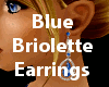 Blue Briolette Earrings