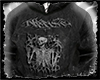 ! (M) skull goth hoodie