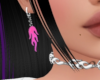 ♡ Pink Flame Earrings