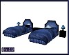 D's Blue Twin Beds