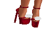 Red Mrs Clause Shoes