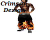 Flaming baggy jeans