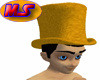 Gold Velvet Top Hat