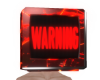 warning screen tv head