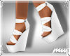 !Wedge Sandals White