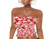 Red & White Tube Top