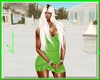 robe d'ete verte courte