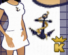 {K} Anchor White Dress