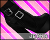 !J! Black Buckle Boots