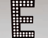 Wall Night Letter E
