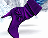 *T* Purple Suede Boots