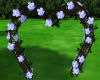 heart flower arch