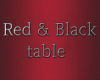 Red & Black Glass Table