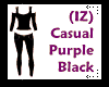 (IZ) Casual Purple Black