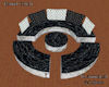 Round Couch - Blk/White2