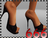 (666) black heels