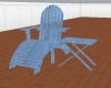 Country Blue Chaise