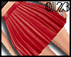 *0123* Red Pleated Skirt