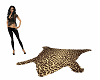 Leopard skin rug