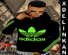 [KD] Adidas Blk & Green