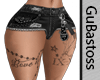 Shorts Sexy Preto Tattoo