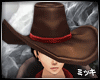 ! Leather Cowboy Hat
