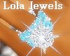 LO Blue Diamond Wed Ring