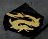 np golden dragon pouf