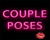 Couple poses sign