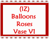 Balloons Roses Vase V1