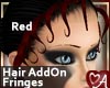 .a Hair Add Fringes Red