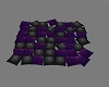 purple black  pillows