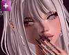 y2k white hair + bangs